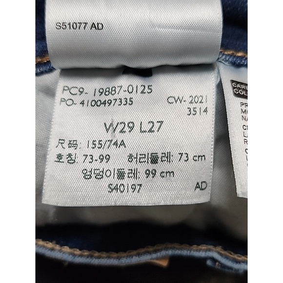 Levi's 29 Boyfriend Jeans Blue Denim Stretch Women's Fits 30x27 - Picture 12 of 15